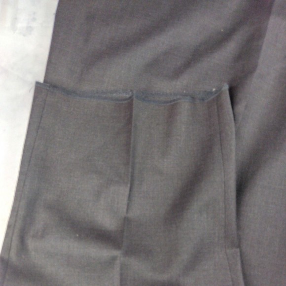 BARONI Couture Super 150s Wool Dress Pants Size 48 Brown Mid Rise Flat Front - Picture 7 of 7